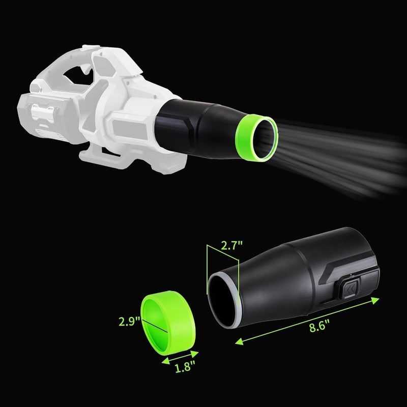 Rozlchar Stocky Car Drying Nozzle Compatible for EGO Leaf Blower, Leaf Blower Nozzle Work for 530, 575, 580, 615, 650, 765CFM(1 Pack, no Tool) - Image 4